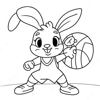 Raskraska Miloi Loly Banni Igraiushchei V Basketbol 100293-38909