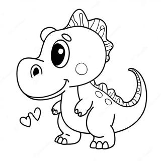 Raskraska Milogo Dinozavra S Serdtsem 100319-38931