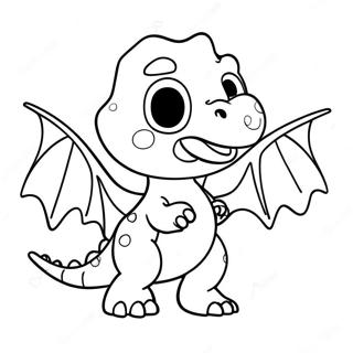 Raskraska Igrivogo Dinozavra S Kryliami Kupidona 100322-38942