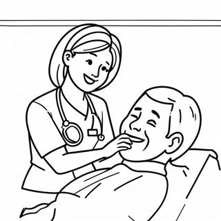 Schastlivaia Medsestra Pomogaiushchaia Patsientu Raskraska 102116-40444