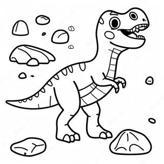 Raskraska Realistichnogo Okamenelogo Dinozavra 102347-40618