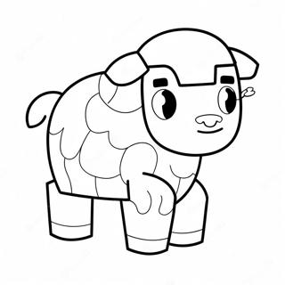 Raskraska Miloi Ovechki Iz Minecraft 103070 41180