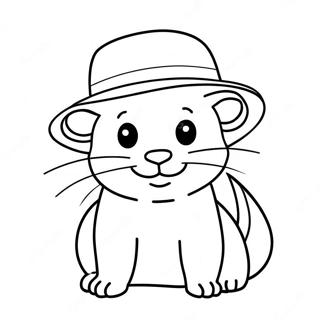 Raskraska Milogo Khorka V Shliape 103147 41244