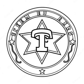 Raskraska Logotipa Tekhas Reindzhers 103683-41653