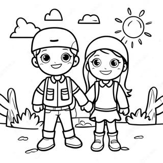 Prikliuchencheskaia Raskraska Malchika I Devochki 105227-42871