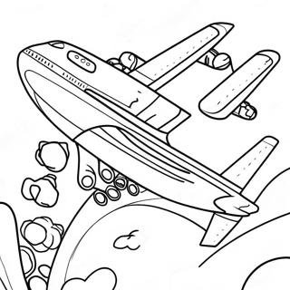 Raskraska S Samoletom A380 V Polete 105563-43131