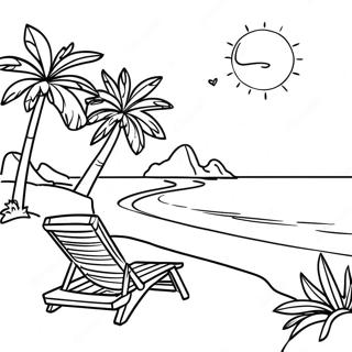 Raskraska Uedinennogo Ostrovnogo Pliazha 105614-43176