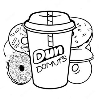 Raskraska Tsvetnogo Stakana Dunkin Donuts 105742-43272