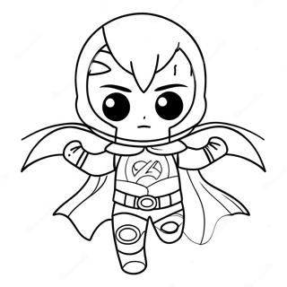 Malchik Anime V Kostiume Supergeroia Raskraska 105821-43333