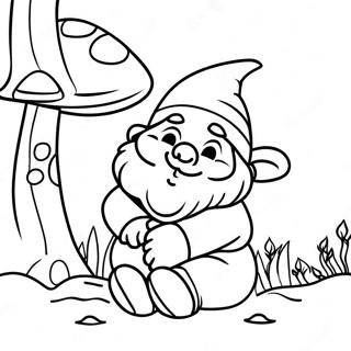 Raskraska Sonnogo Sadovogo Gnoma Pod Gribom 106184-43624