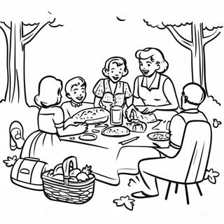 Raskraska Semeinyi Piknik 1950 Kh 107309-44506