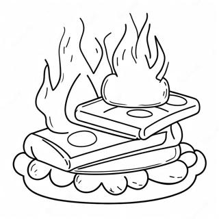 Vkusnye Smores U Kostra Raskraska 108075-45093