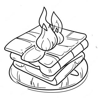 Vkusnye Smores U Kostra Raskraska 108075-45094