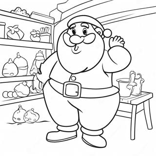 Veselyi Santa V Svoei Masterskoi Raskraska 110804-47280