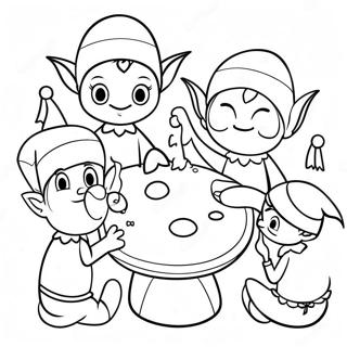 Zaniatye Elfy Delaiushchie Igrushki Raskraska 110805-47283