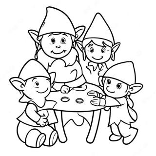 Zaniatye Elfy Delaiushchie Igrushki Raskraska 110805-47284