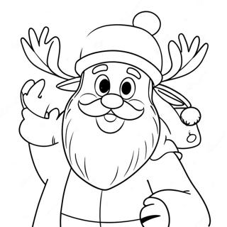 Veselyi Santa S Olenem Raskraska 110807-47289