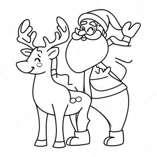 Veselyi Santa S Olenem Raskraska 110807-47291