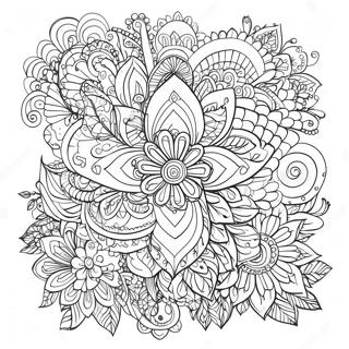 Slozhnye Dizainy Narodnogo Iskusstva Raskraska 112193-48387