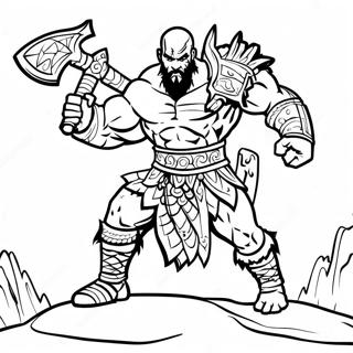 Epicheskaia Bitva Boga Voiny Raskraska 112781 48852