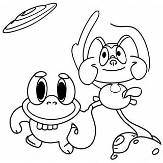 Ren I Stimpi V Kosmose Raskraska 112833-49009