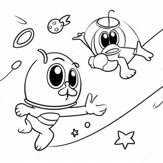 Ren I Stimpi V Kosmose Raskraska 112833-49012