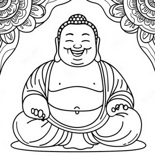 Schastlivyi Budda S Shirokoi Ulybkoi Raskraska 113219-49310