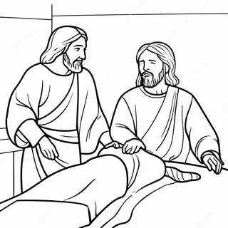 Raskraska Iisus I Paralizovannyi Chelovek 114222-50090