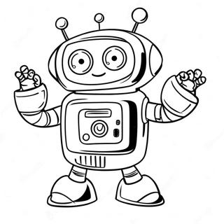 Smeshnoi Robot Tantsuiushchii Dlia Raskraski 11429-1454