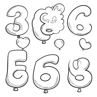 Tsvetnye Shary Tsifry Raskraska 114918 50626