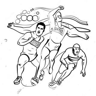 Raskraska Olimpiiskikh Sportsmenov V Deistvii 115407-51001