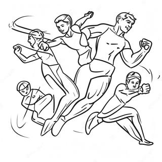 Raskraska Olimpiiskikh Sportsmenov V Deistvii 115407-51003
