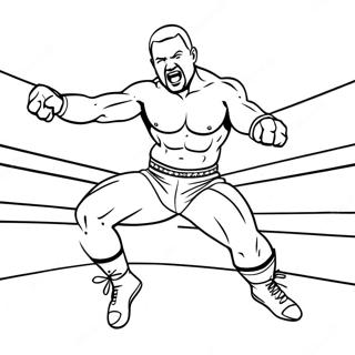 Raskraska Wwe Restlera Prygaiushchego Na Protivnika 116232-51641