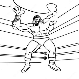 Raskraska Wwe Restlera Prygaiushchego Na Protivnika 116232-51643