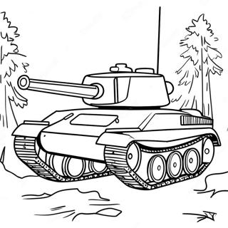 Podrobnaia Raskraska Tanka Vtoroi Mirovoi Voiny Na Pole Boia 116416-51791