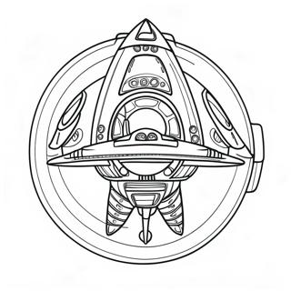 Raskraska Futuristicheskogo Kosmicheskogo Korablia 116799-52246