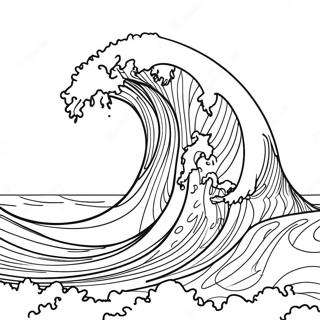 Raskraska Tsunami Nadvigaiushchegosia Na Bereg 117006 52410