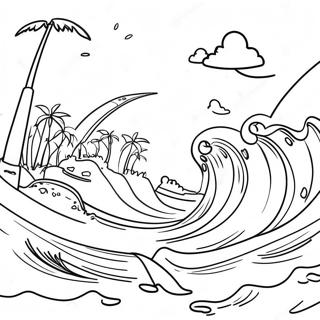 Raskraska Stseny Razrusheniia Ot Tsunami 117007 52414