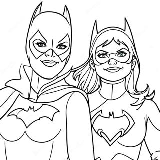 Бэтгерл Раскраски