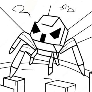 Raskraska Zlogo Pauka Iz Minecraft 119090-54135