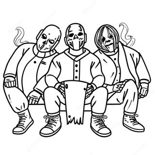 Raskraska Uchastnikov Gruppy Slipknot 119243-54246