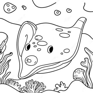 Multiashnyi Skat V Korallovom Rife Raskraska 120736-55422