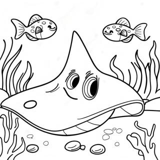 Multiashnyi Skat V Korallovom Rife Raskraska 120736-55423