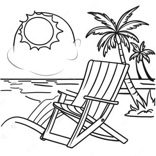 Rasslabliaiushchii Pliazhnyi Stul S Palmoi Raskraska 120837-55501