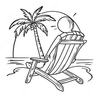 Rasslabliaiushchii Pliazhnyi Stul S Palmoi Raskraska 120837-55504