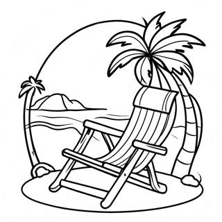 Rasslabliaiushchii Pliazhnyi Stul S Palmoi Raskraska 120837-55689