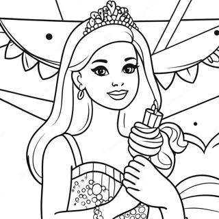 Raskraska Na Temu Dnia Rozhdeniia Barbi 122193-56772