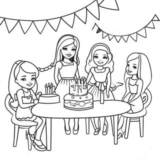 Raskraska Vecherinki Po Sluchaiu Dnia Rozhdeniia Barbi I Druzei 122195-56723