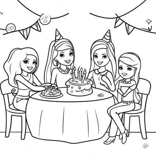 Raskraska Vecherinki Po Sluchaiu Dnia Rozhdeniia Barbi I Druzei 122195-56777