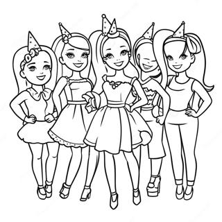 Raskraska Vecherinki Po Sluchaiu Dnia Rozhdeniia Barbi I Druzei 122195-56778